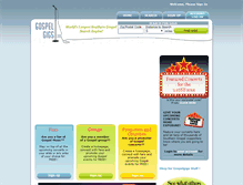 Tablet Screenshot of gospelgigs.com